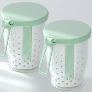 1+1 후르츠팟 과일통 과일컵 간식통 과일팟 700ml 2P 민트