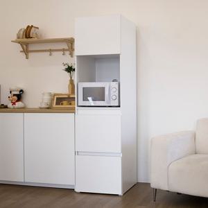 베이직 2단서랍 키큰장 폭500 틈새공간 주방수납장 렌지대