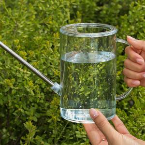 투명해서 예쁜 원예용 물조리개 스틸 물뿌리개 1000ml 투명