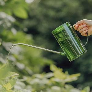 투명해서 예쁜 원예용 물조리개 스틸 물뿌리개 1000ml 그린