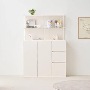 몬드 E0 3단 도어서랍수납장+상부장 W1200