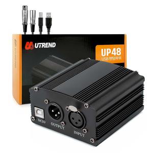 UP48 USB 팬텀파워 48V 마이크 전원 장치