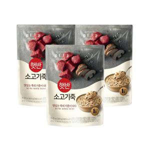 햇반죽 소고기죽 420g*3개 비비고죽 리뉴얼