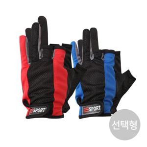 스포츠 3컷 장갑 S05 반장갑 2color 캠핑 등산 낚시 자전거 레저