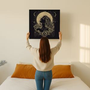별의여신 그림 알루미늄액자 신화 여인 바 호텔 카페 테이블 거실 벽 인테리어 액자