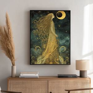 별의여인 그림 알루미늄액자 신화 여인 바 호텔 카페 테이블 거실 벽 인테리어 액자