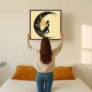 별의춤 그림 알루미늄액자 신화 여인 바 호텔 카페 테이블 거실 벽 인테리어 액자