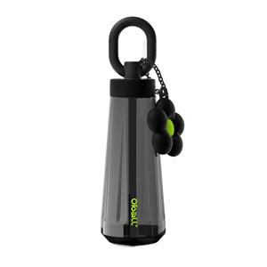 블러썸 트라이탄 오볼텀블러 600ml 블랙 빨대 물병 물통 꽃 키링