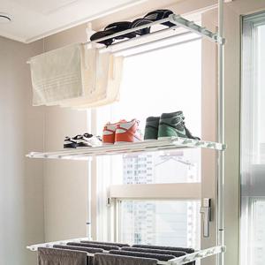 안뚫어 공간창조 창문 창틀 빨래건조대 선반 2단 4단