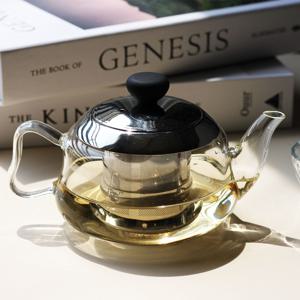 마카롱 티포트 내열유리 차거름망 800ml