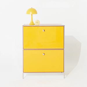 클로이 모듈가구 미드센츄리 2단 서랍 수납장 600 (11color)