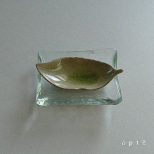 초록 나뭇잎 종지 Green leaf small dish