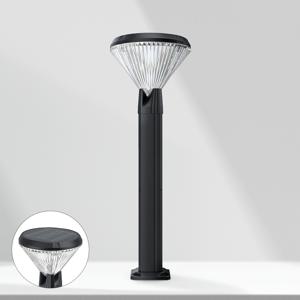 태양광 원형 문주등 조명 태양열 볼라드등 야외 LED 가로등 잔디등 테라스 데크 라운드
