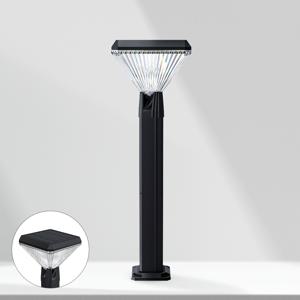 태양광 사각 문주등 정원등 태양열 볼라드등 야외 LED가로등 잔디등 테라스조명 전등 라운드