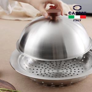 스텐 돔 스티머 찜판 뚜껑 24-28cm