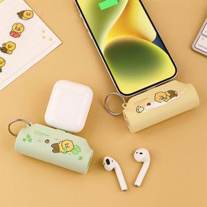 카카오프렌즈 도킹형 보조배터리 클로버 롤케이크 춘식이 C타입 휴대용 배터리 5000mAh