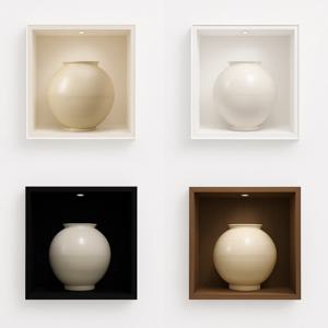 [오늘의집 단독] 정사각형액자 달항아리 500x500mm Size