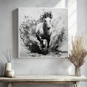 성장질주마 그림 알루미늄액자 말 사업 합격 승진 서재 거실 풍수 지리 인테리어 액자