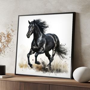 소원성취마 그림 알루미늄액자 말 사업 합격 승진 서재 거실 풍수 지리 인테리어 액자