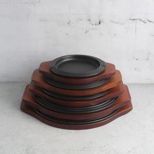 MSC 무쇠 코팅법랑 원형 스테이크 철판 무광 5size