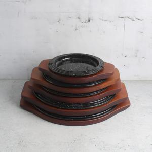 MSC 무쇠 코팅법랑 원형 스테이크 철판 점박이 5size