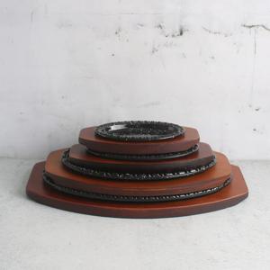 MSC 무쇠 코팅법랑 타원 스테이크 철판 점박이 5size