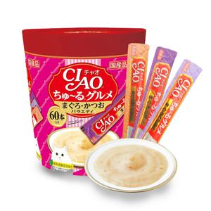 챠오츄르 구루메 참치&가다랑어 버라이어티 60P