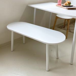 오호 화이트 벤치 식탁의자 1000/1200/1400 (3size)