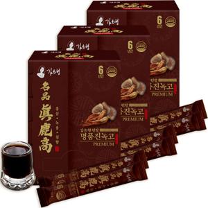 명품진녹고 프리미엄 녹용 홍삼 스틱 10g*100포 3팩