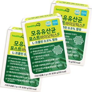 모유유산균 포스트바이오틱스 에프 생유산균 2g*30포 3팩