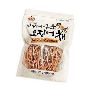 맛있게 구운 오징어채 250g