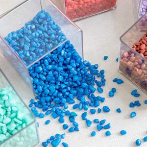 고급 칼라스톤 테라리움 1kg (3-5mm) 8colors 인테리어 자갈 돌 조경 장식