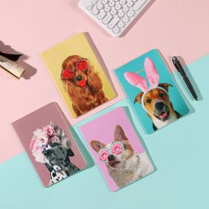 A5 노트 4권 1세트 줄 라인 유선 다이어리 귀여운 미니 공책 (10colors)