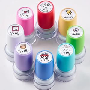 비비드 원형스탬프+8colors