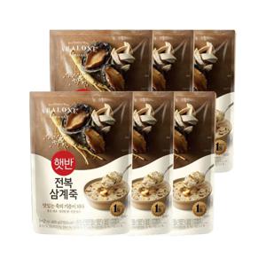 햇반죽 전복삼계죽 420g*6개 비비고죽 리뉴얼
