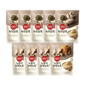 햇반죽 녹두닭죽 420g x5개+누룽지닭백숙죽 420g x4개