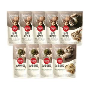 햇반죽 들깨버섯죽 420g x5개+녹두닭죽 420g x4개