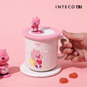 [리퍼] 잔망루피 피규어 도자기 머그컵 휴대용 USB 피규어 머그워머 인덕션세트