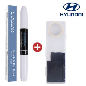 차싹 현대 OA 크리미화이트 포터2 붓펜 자동차 페인트 도색