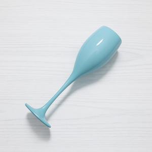 파스텔 피크닉 안깨지는 캠핑용 샴페인 와인 글라스 1본입 민트 170ml