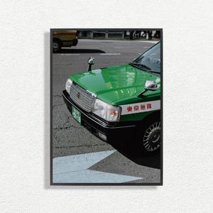 일본 감성 빈티지 레트로 인테리어 포스터 TOKYO TAXI 9118