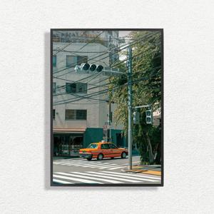 일본 감성 빈티지 레트로 인테리어 포스터 TOKYO TAXI 973