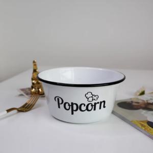 법랑볼 팝콘그릇 작은 믹싱볼 빈티지 소품 과일 채소 샐러드 간식그릇 다용도 간식볼