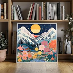 밤달꽃 그림 알루미늄액자 자연 풍경 힐링 카페 거실 원룸 대형 인테리어 액자