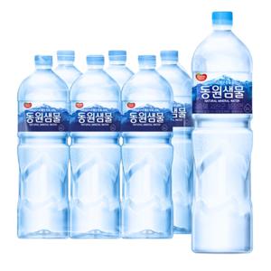 동원샘물 유라벨 2L x 6병 샘물 생수