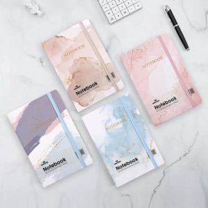 A5 하드커버 밴딩 노트 4권 1세트 양장 제본 라인노트 다이어리 (4colors)