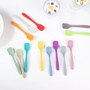 실리콘 국산 아이스크림 요거트 스푼 잼스프레더 디저트 젤라또 요플레 미니스푼