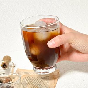 굽 유리컵 단품(언더) 1P 온더락잔 위스키잔 물컵 우유컵