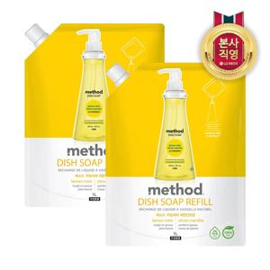 메소드 친환경 주방세제 레몬 리필 1000ml x 2개
