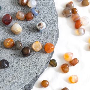 고급 보석 자갈 마노 스톤 테라리움 500g (12~15mm) 인테리어 돌 조경